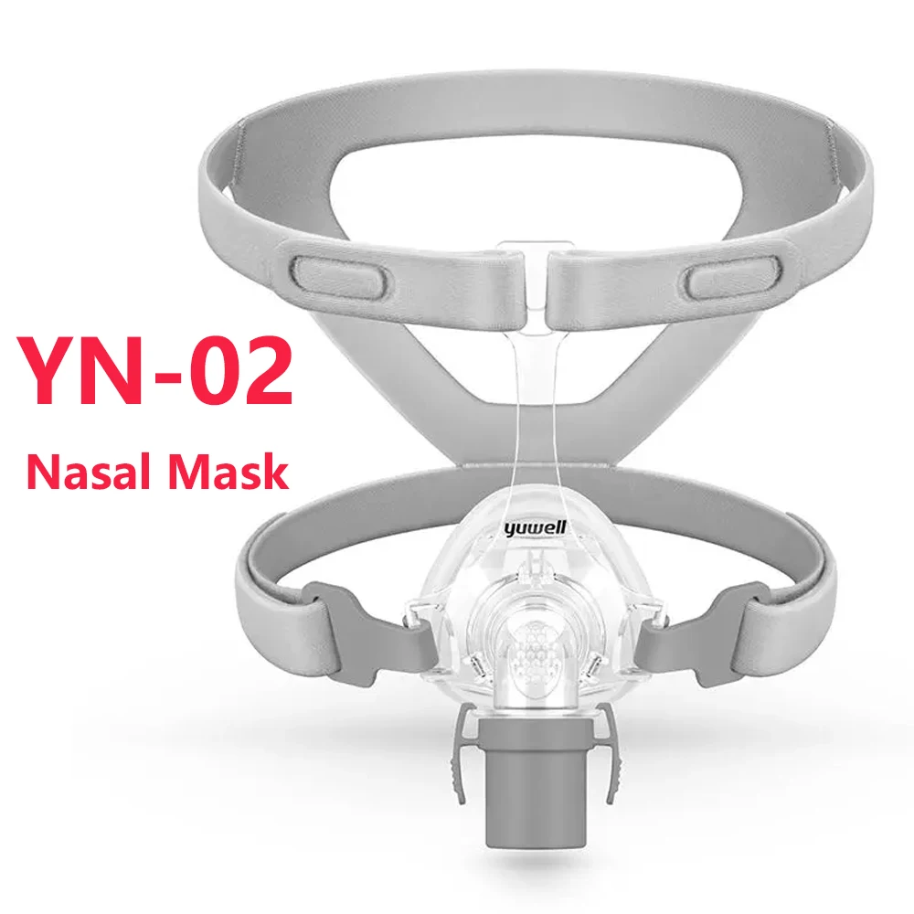 

YuWell YN-02 Nasal Mask for CPAP with Headgear Frame Tube Sleeping Auxiliary Domestic Use Respiratory Aid for Sleep Apnea