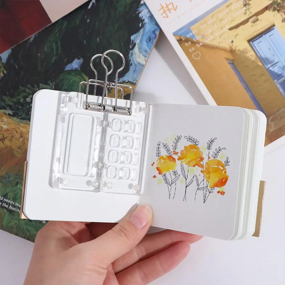 Acrylic Watercolor Paint Palette 8/15 Grid Mini Paint Pigment Box Foldable Waterproof Empty Paint Box Art Painting Supplie