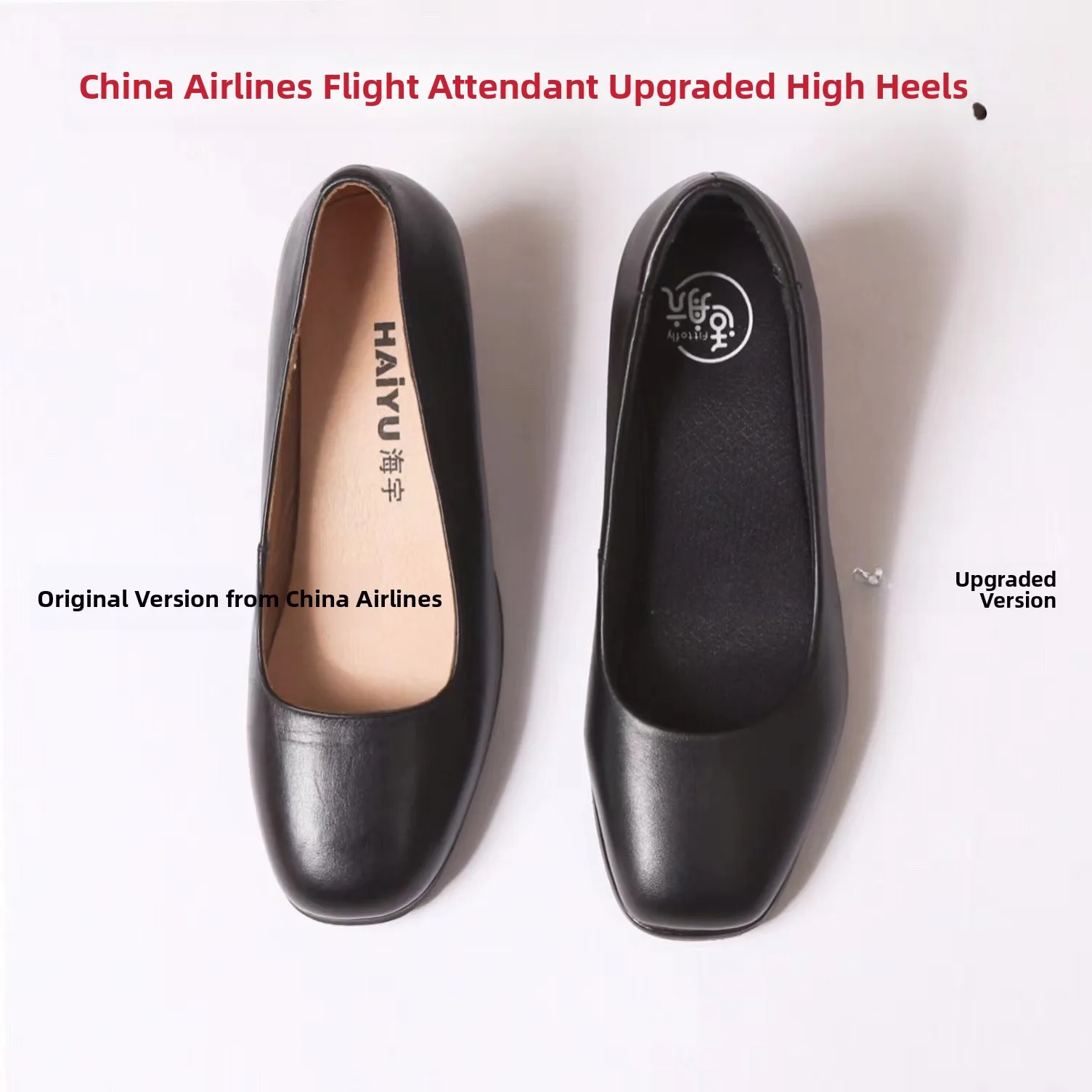 black-leather-stewardess-shoes-flat-bottom-soft-work-shoes-women's-high-heels-airline-head-pig-skin-winter-collection