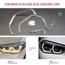 FOR BMW X3 X4 G08 2018-2020 Car Headlights DRL Light Strips Angel Eyes Chip Ballast Module Illuminations Maintenance Accessories