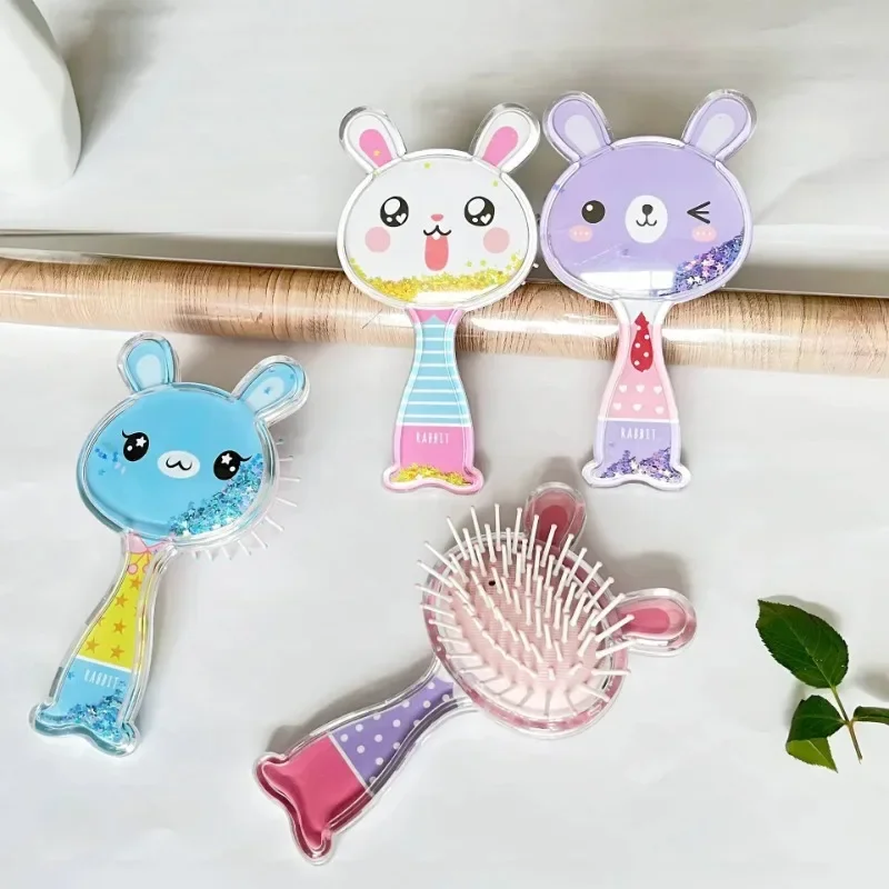 Air Cushion Kids Hair Comb Rabbit Small TT Hair Care Combs Cute Cartoon Hair Brush Hairdressing Comb Massage Comb Children Kids