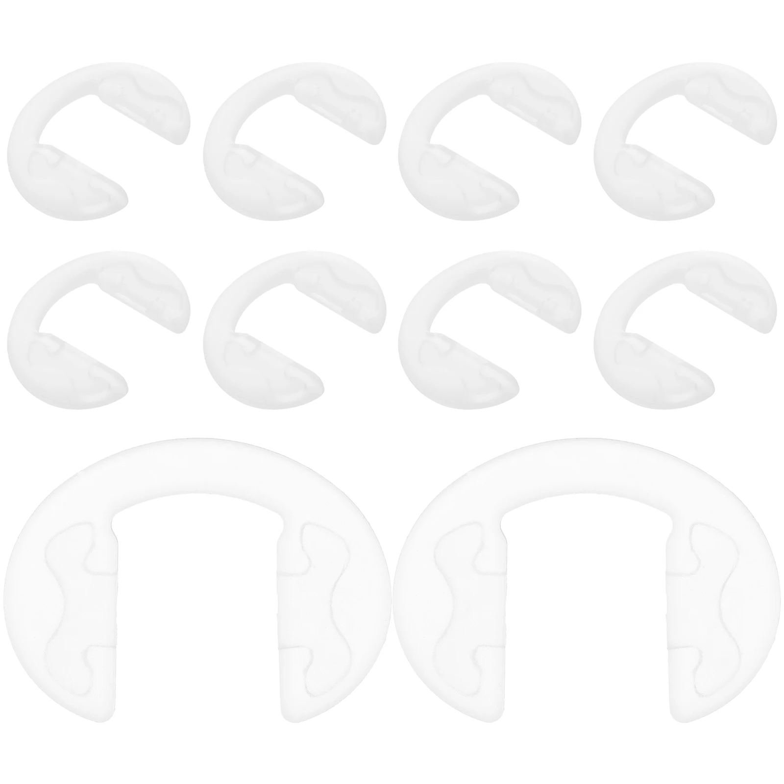 

10 Pcs Nose Pad Glasses Accessories Eye Pads Anti Slip Transparent Silica Gel Eyeglasses
