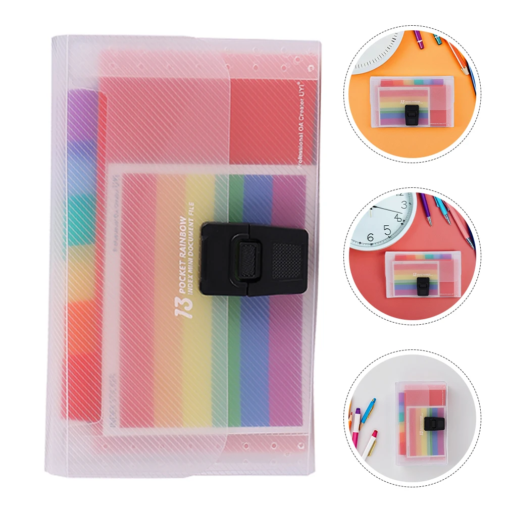 

3 Pcs Accordion Folder Organizer Document Organiser Storage Bag Pp Holder Business Receipt Office