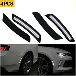 4Pcs Car Front Rear Bumper LED Side Marker Turn Signal Light White For Chevrolet Camaro LS LT SS ZL1 Yellow Red Accessories