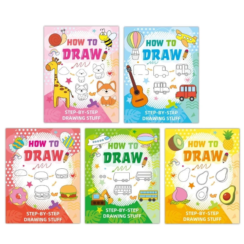 

96GE Step-by-Step Drawing Book for Stress Reduction Animal-Themed Coloring Book