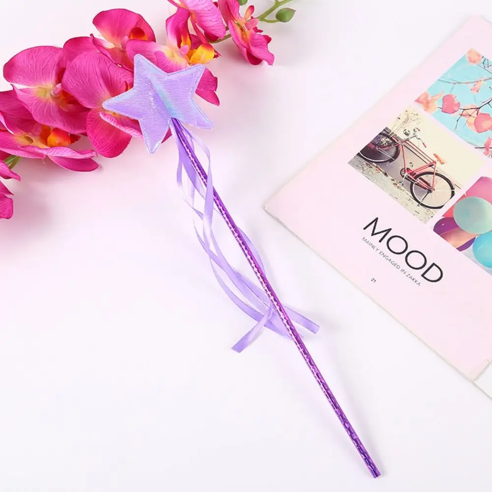 Wedding Dreamlike Star Fairy Wand Five Pointed Star Girls Wand Princess Wand Plastic Role-playing Stick Wand Cosplay Props
