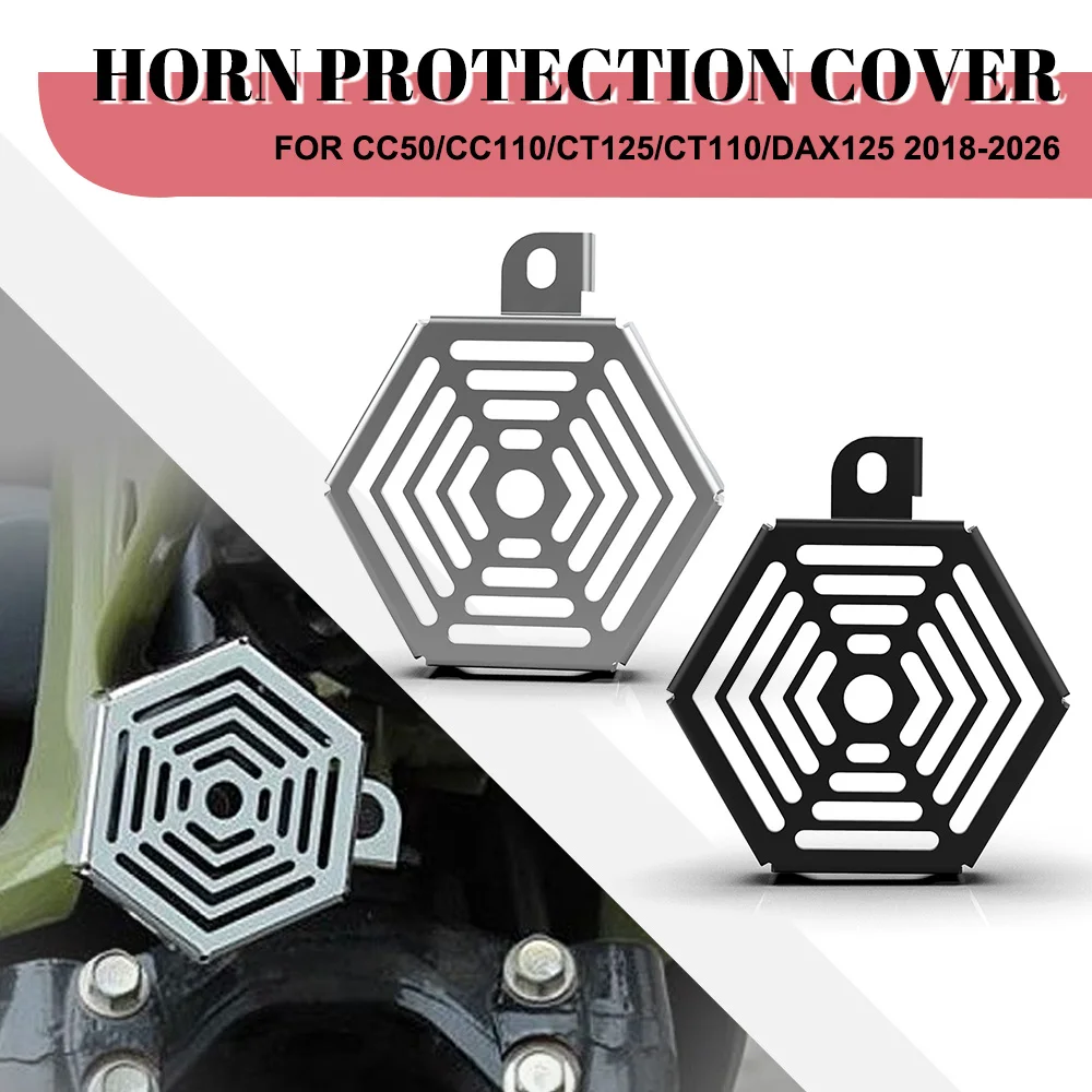 

FOR HONDA CC50/CC110/CT125/CT110/DAX125 2018-2019-2020-2021-2022-2023-2024-2025-2026 Motorcycle Horn Cover Guard Protector