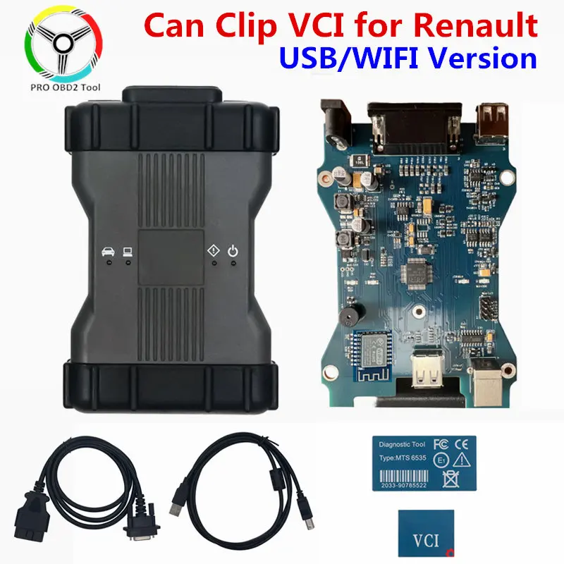 Latest Can Clip for Renault CAN CLIP V237 Diagnostic Programming Multi Language New Firmware for Renault Full Functionality