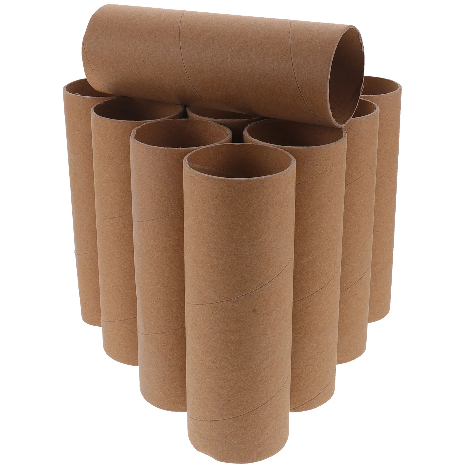 12 Pcs Kindergarten Paper Tube DIY Graffiti Materials Toilet Crafts Making Tubes Kids Round Cardboard Child