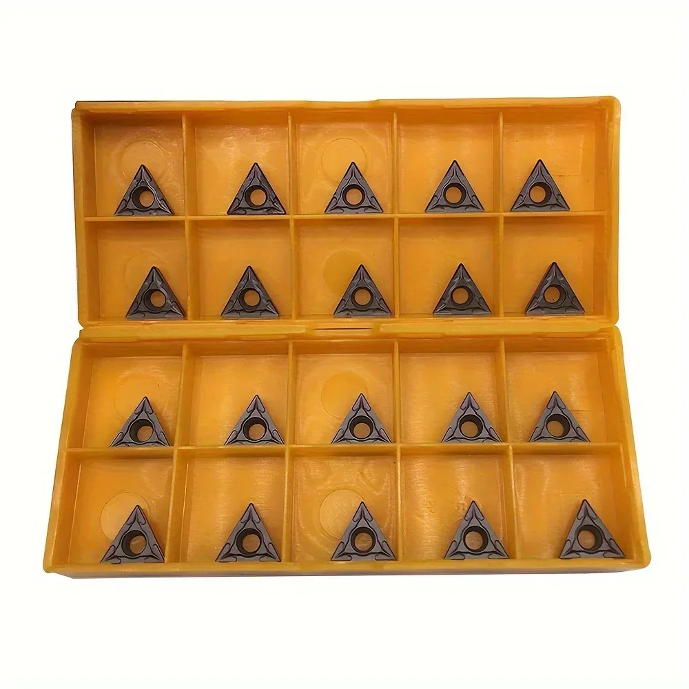 Advanced 20Pcs TCMT110204 TCMT2151 11mm Carbide Turning Inserts For High Precision For Stainless Steel Machining