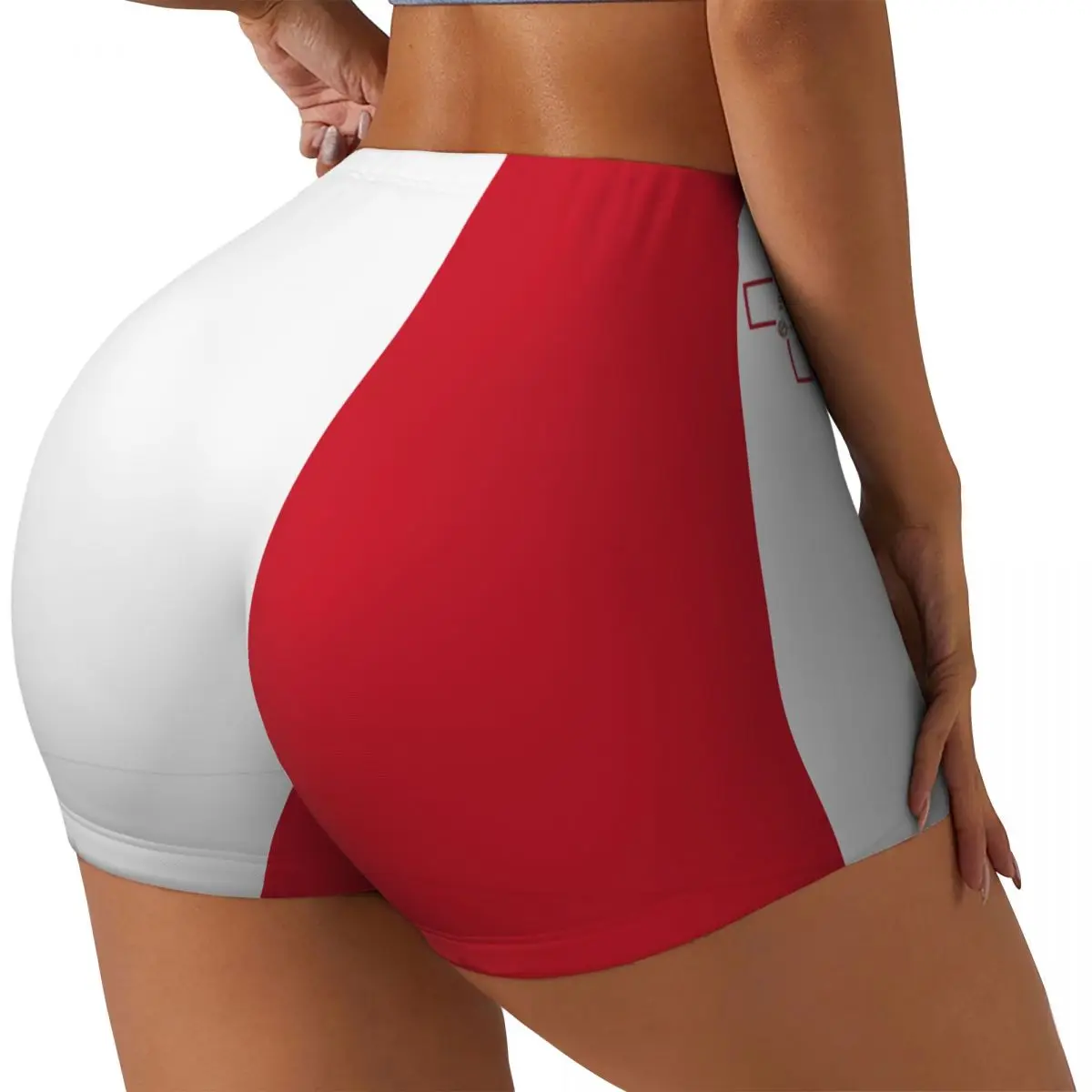 Womens Clothes Gym Push Up Short Elasticity Scrunch Butt Running Shorts Malta Flag Sports Shorts