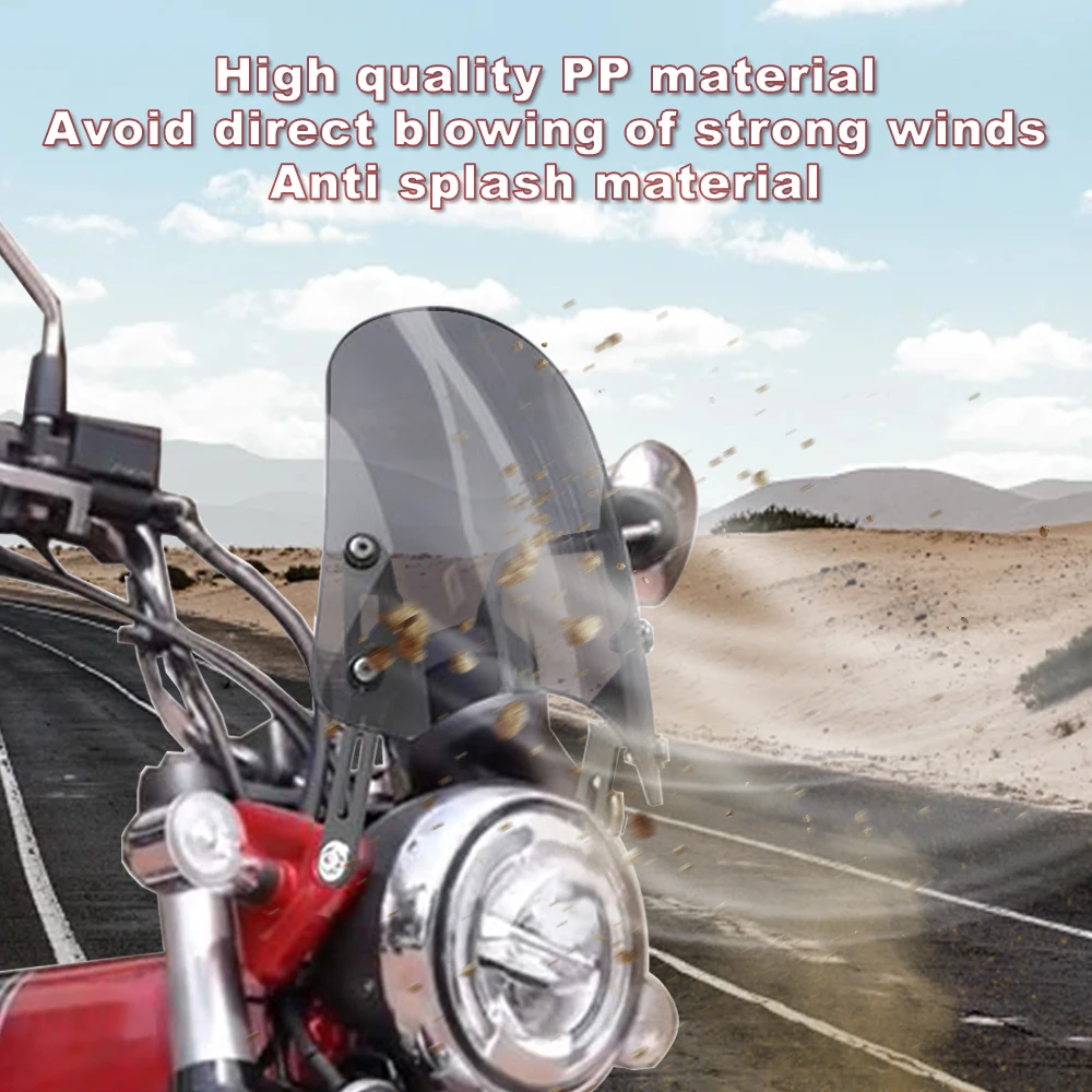 Misura Per Monkey 125 2018-2024 DAX 125 ST125 2022-2023 Moto Parabrezza Parabrezza Deflettore GPS Montaggio Staffa di Navigazione