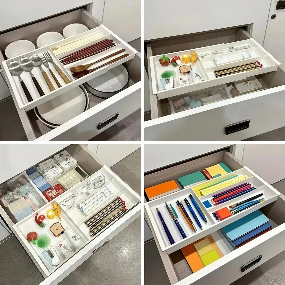 

Silverware Drawer Organizer Expandable Cutlery Organizer Utensil Tray for Kitchen Adjustable Flatware Tray Cutlery Holder