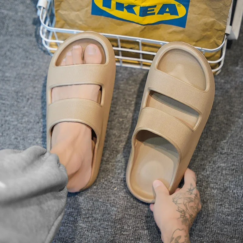 Liefhebbers Slippers Zomer Dikke Zool Casual Schoenen Kwaliteit Open Teen Antislip Strand Slippers Mode Outdoor Slippers Designer Schoenen