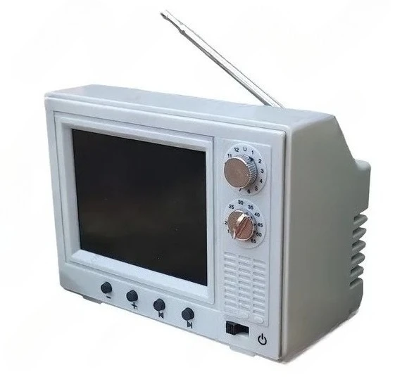 1:12 Scale Mini TV Model Decor Toy Living‑Room Home Ornament with Video Playback Function