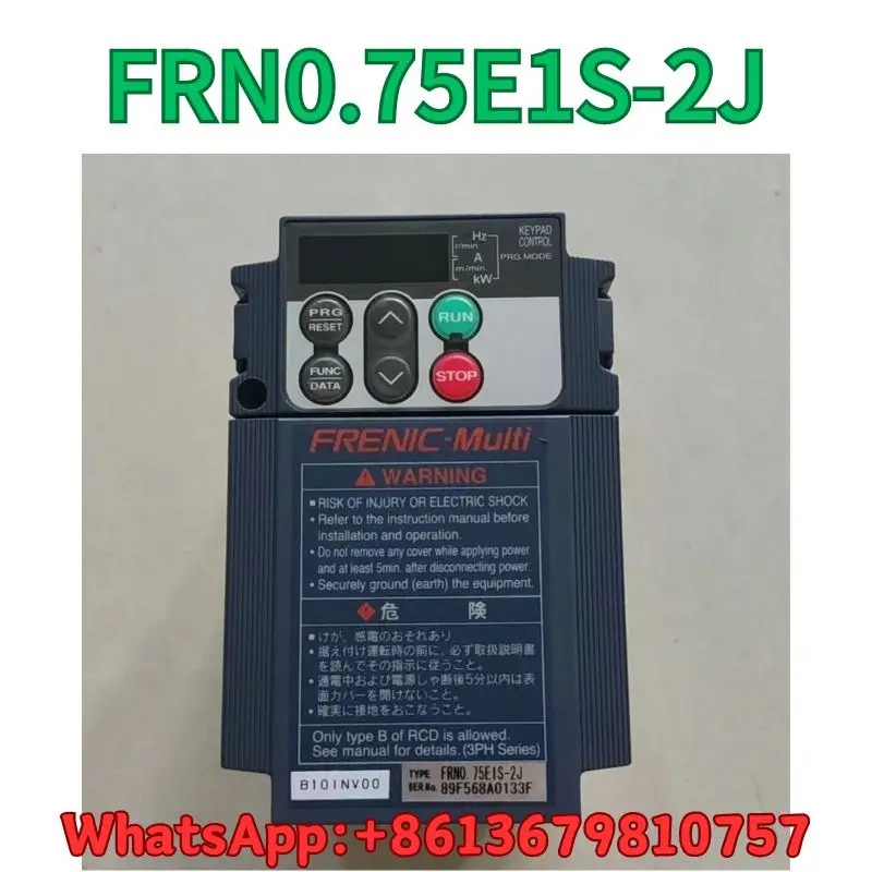 

second-hand Frequency converter FRN0.75E1S-2J 220V 0.75KW test OK Fast Shipping