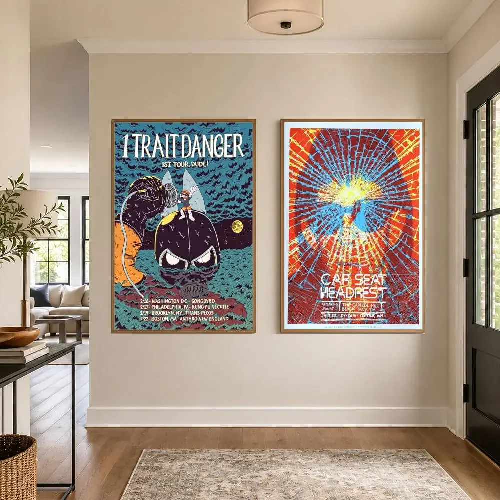 Artist Indie Rock Car Seat Headrest Graphic Wall Art Poster HD Waterproof PP Paper Print Bedroom Living Room Office Decor Gift
