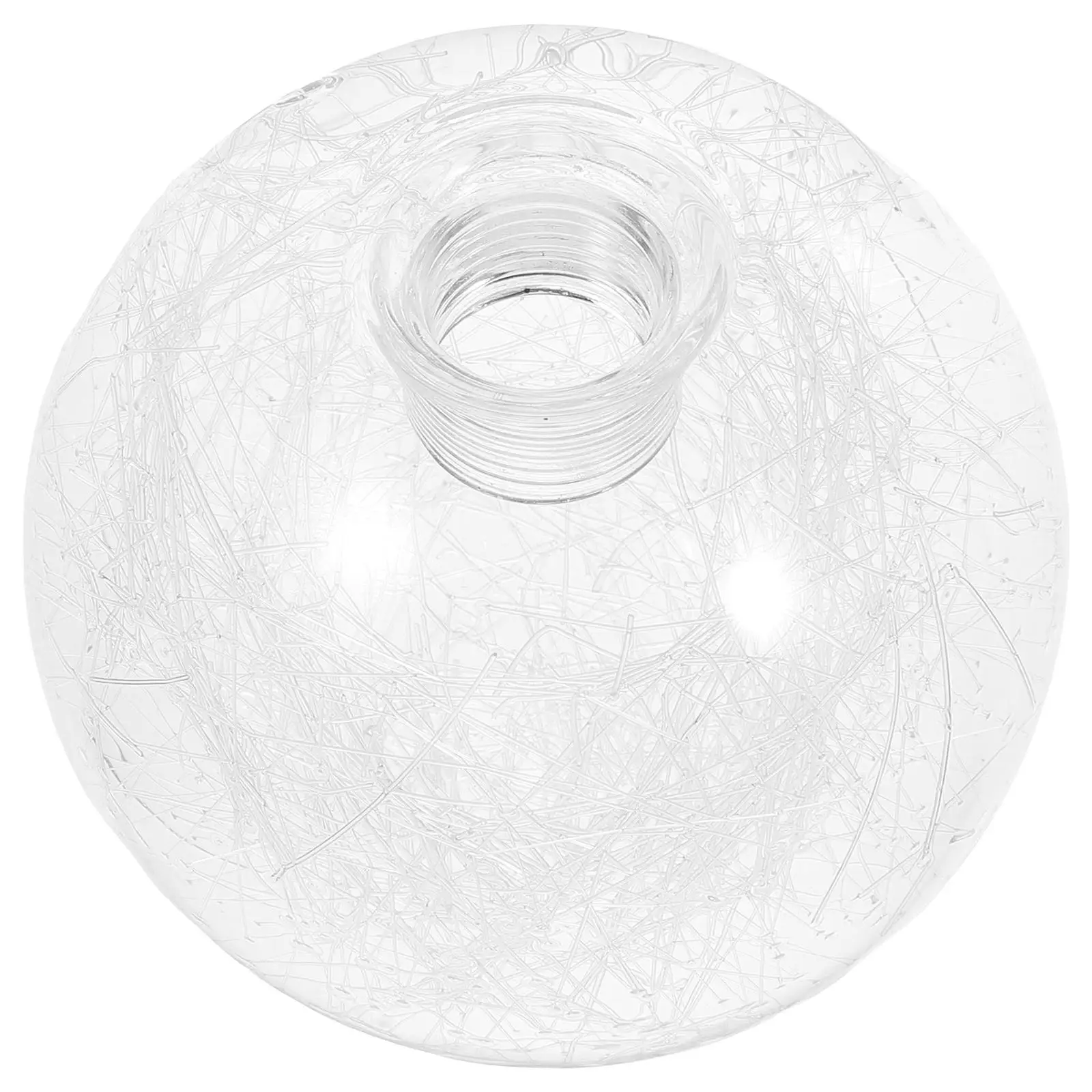 Abat-jour rond en verre à Filament, 100mm, couvercle de lumière transparent pour salon, lustre suspendu, plafonnier de remplacement