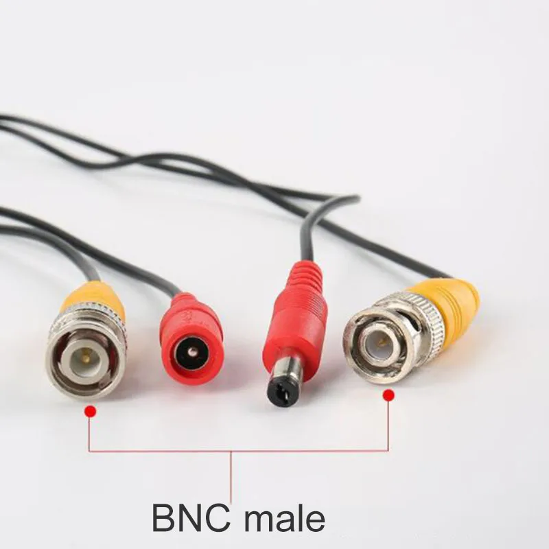 Cabo de alimentação de vídeo bnc, 5m/10m/20m/30m saída dc plug fio para câmera cctv vigilância sistema dvr acessórios l1