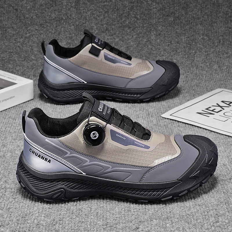 

Новинка 2025, мужская обувь, рабочая спортивная обувь, модная повседневная обувь, удобная многофункциональная обувь с низким берцем, уличная походная обувь