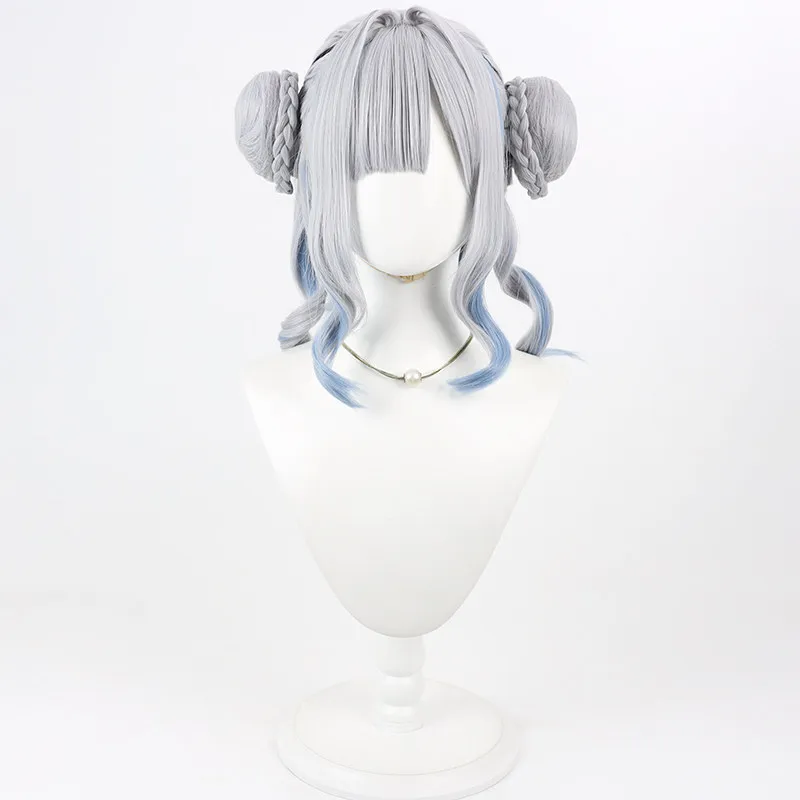 Virtual Youtuber Hanaue Sumire Cosplay Wig Halloween Carnival Party Props Synthetic Hair Heat Resistant Fiber + Wig Cap