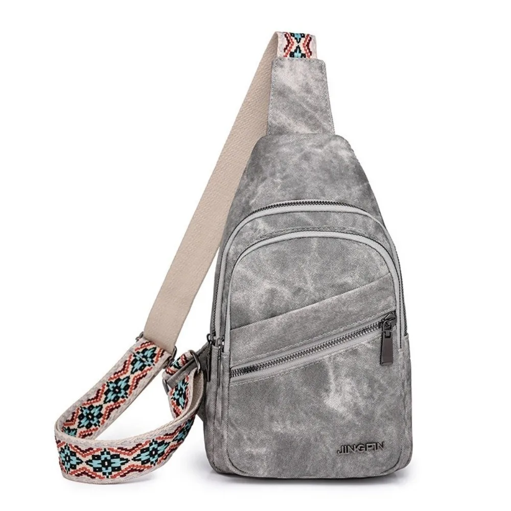 Fashion PU Leather Chest Bags Versatile Soft Crossbody Bags Portable Sling Packs For Men view 5