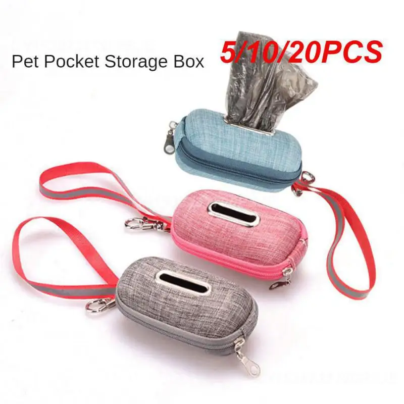 5/10/20PCS Portable Dog Poop Bag Accessories Garbage Cleaning Distribution Pvc Versatile Pet Supplies For Many Uses Dog Stool