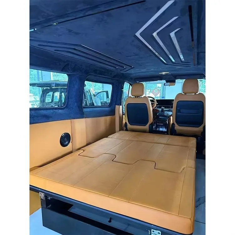 Customize Multi-function Customize D Integrated Headrest 3-fold Easily Fast Variable Bed Rv Seat With Base Box For DIY Campervan