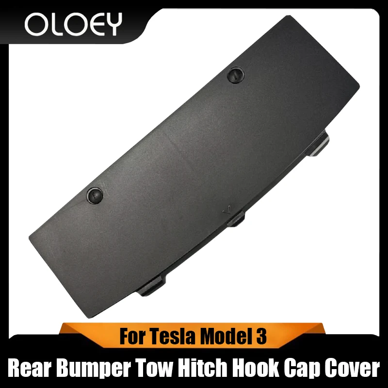 

NEW Car Rear Bumper Tow Hitch Hook Cap Cover Trim For Tesla Model 3 2017-20221135412-00-A Car Accessories