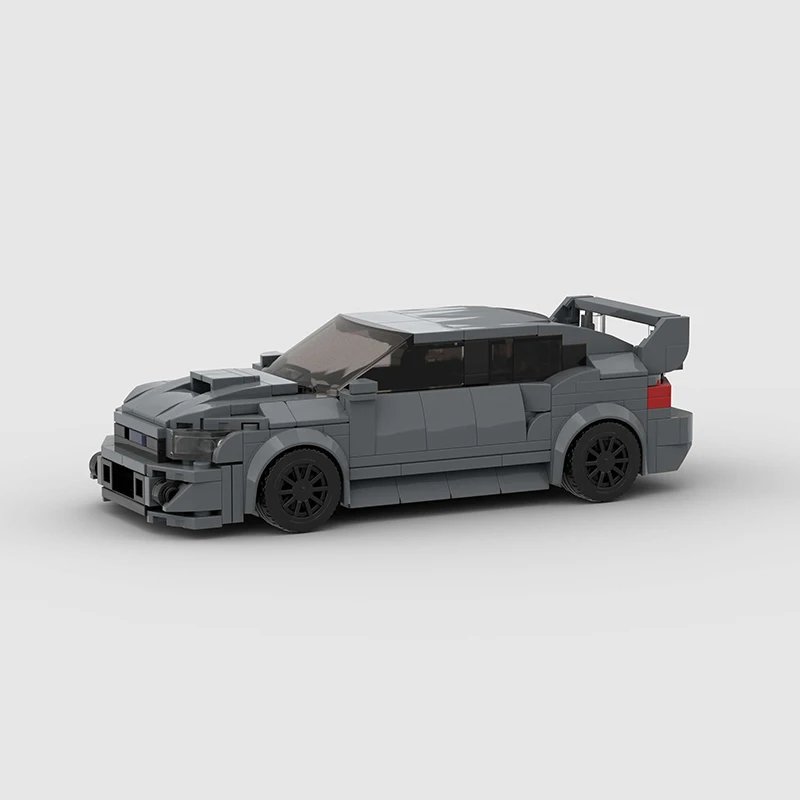 MOC WRX Sti Racing Sports Car Vehicle Speed Champion Racer Supercar Building Blocks Brick Creative Garage Toys For Boys Kid Gift