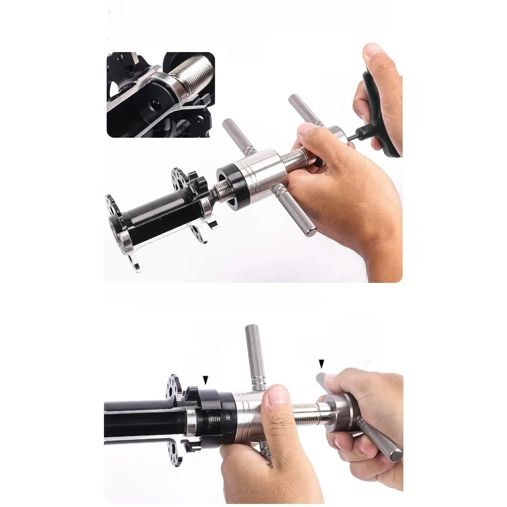 A'lloy Steel Hub Bearing Removal Tool Set Expansion Joint Puller Extractor For Mountain Bike Wheel Repair Hand Tool Kit