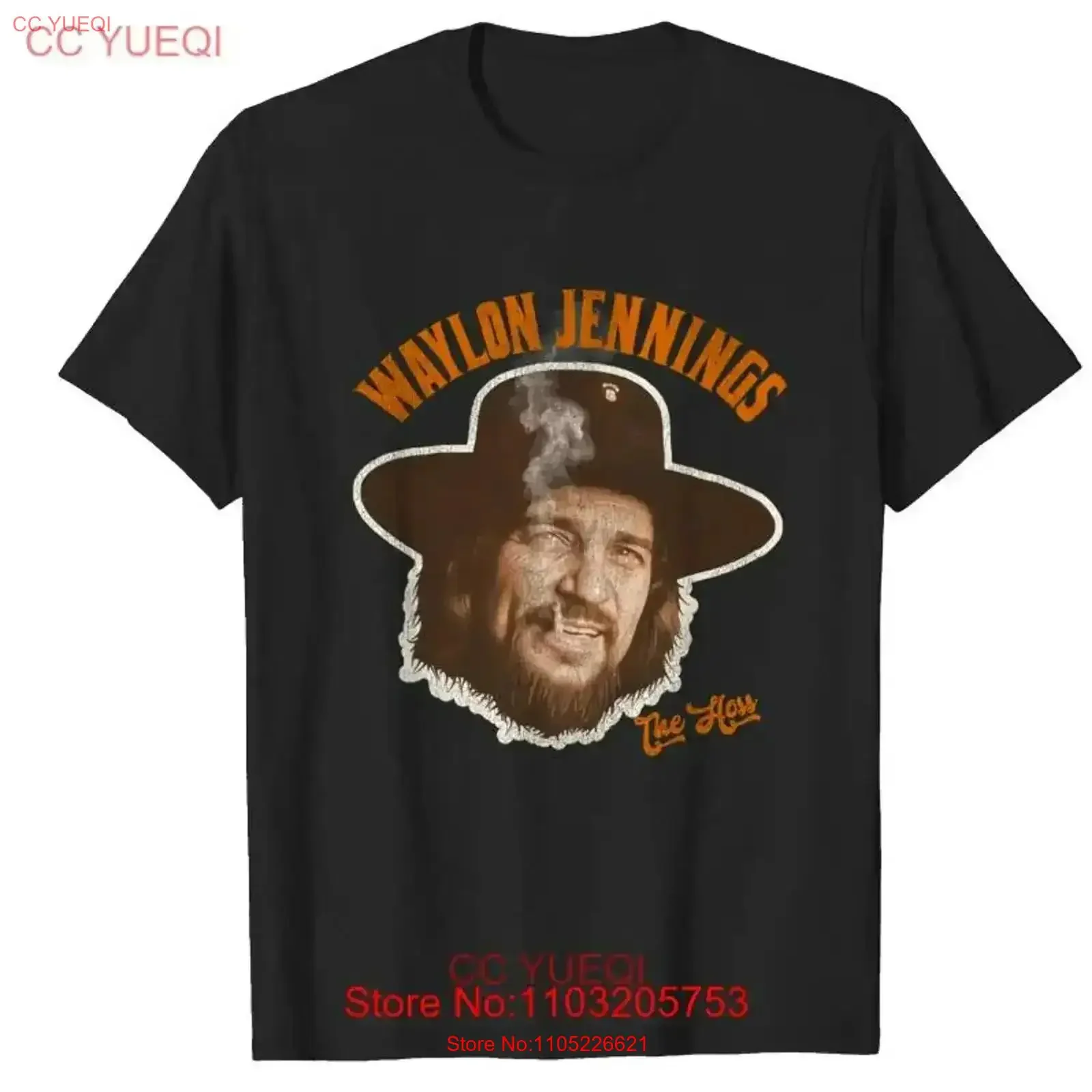 Waylon Jennings Tribute T Shirt Best Summer Dad vintage Washed Top For Everyday Wear Slightly homme Breathable Casual vintage