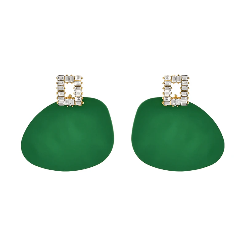 

Fashion Irregular Geometric Exaggerated Temperament Earrings Diamond Earrings Women