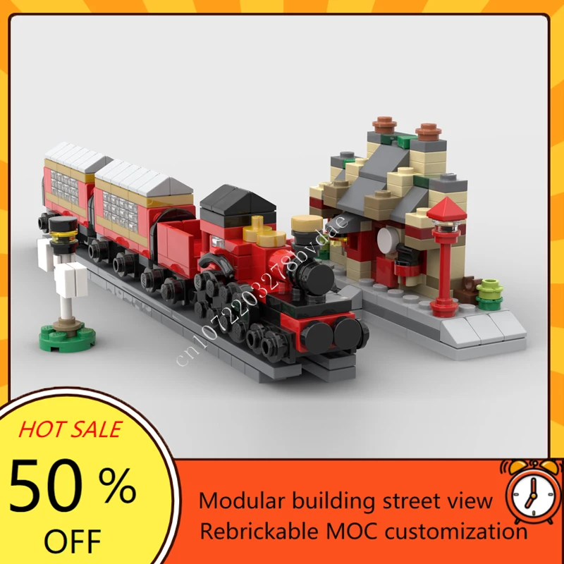 Mini Hogwarts City Collection Modular MOC Creative street view Model Building Block Architecture DIY Education Model ToyGift