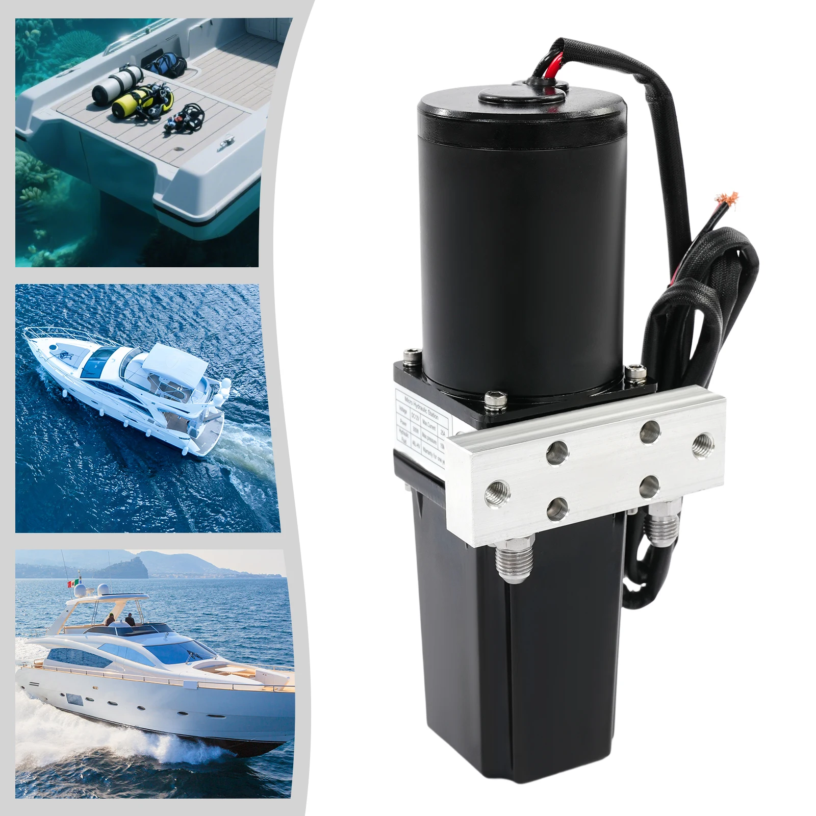 

Гидравлический насос постоянного тока 12 В, гидравлический блок мощностью 300 Вт, насос с моторным резервуаром, для подъемных плат, небольших вилочных погрузчиков