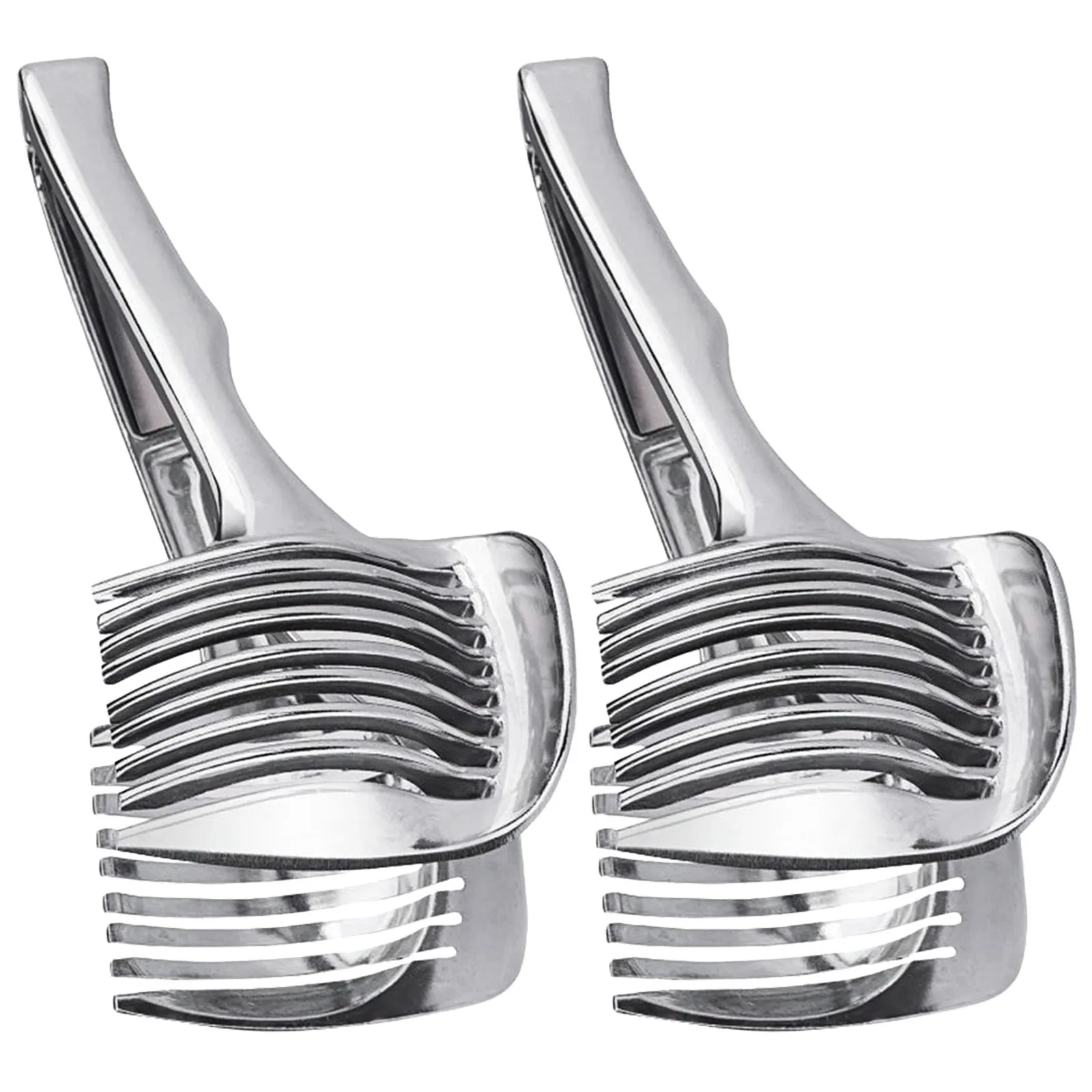 2Pcs Lemon Slicer Cutter Aluminum Alloy Handheld Fruit and Tomato Manual Slicer Kitchen Cutting Tool Multi-Purpose Kitchen Tool