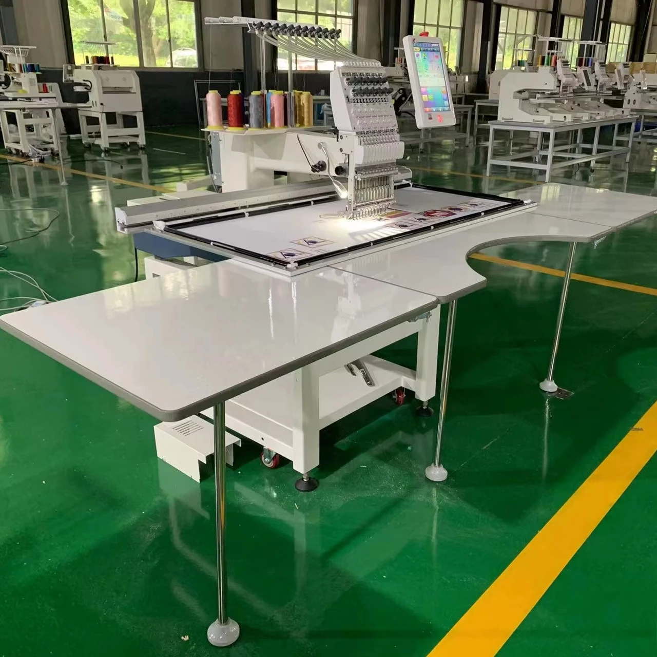 DDP to All Countries Single Head Embroidery Machine for Cap, Tshirt, Finished Garment, Flat Embroidery Machine