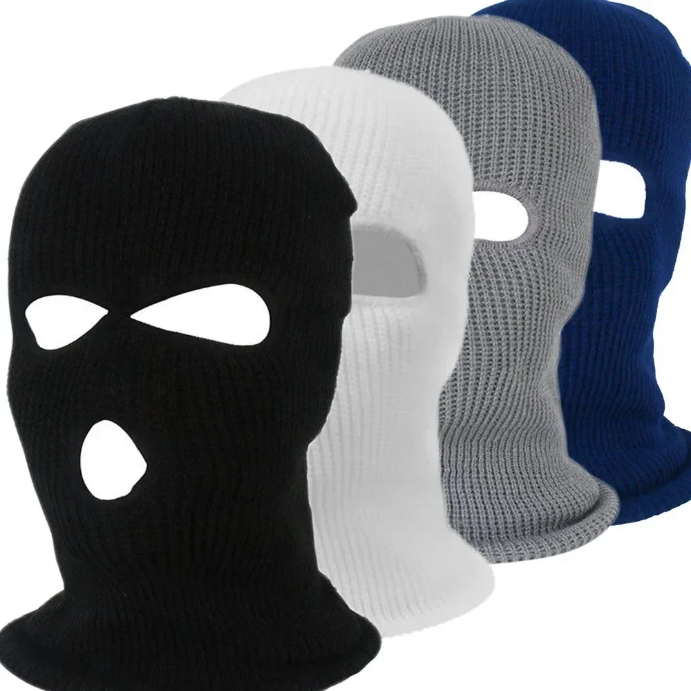 

Motorcycle Balaclava Army Tactical Mask 3 Hole Full Face Mask Ski Mask Winter Cap Motorbike Motorcycle Helmet Full Helmet Men