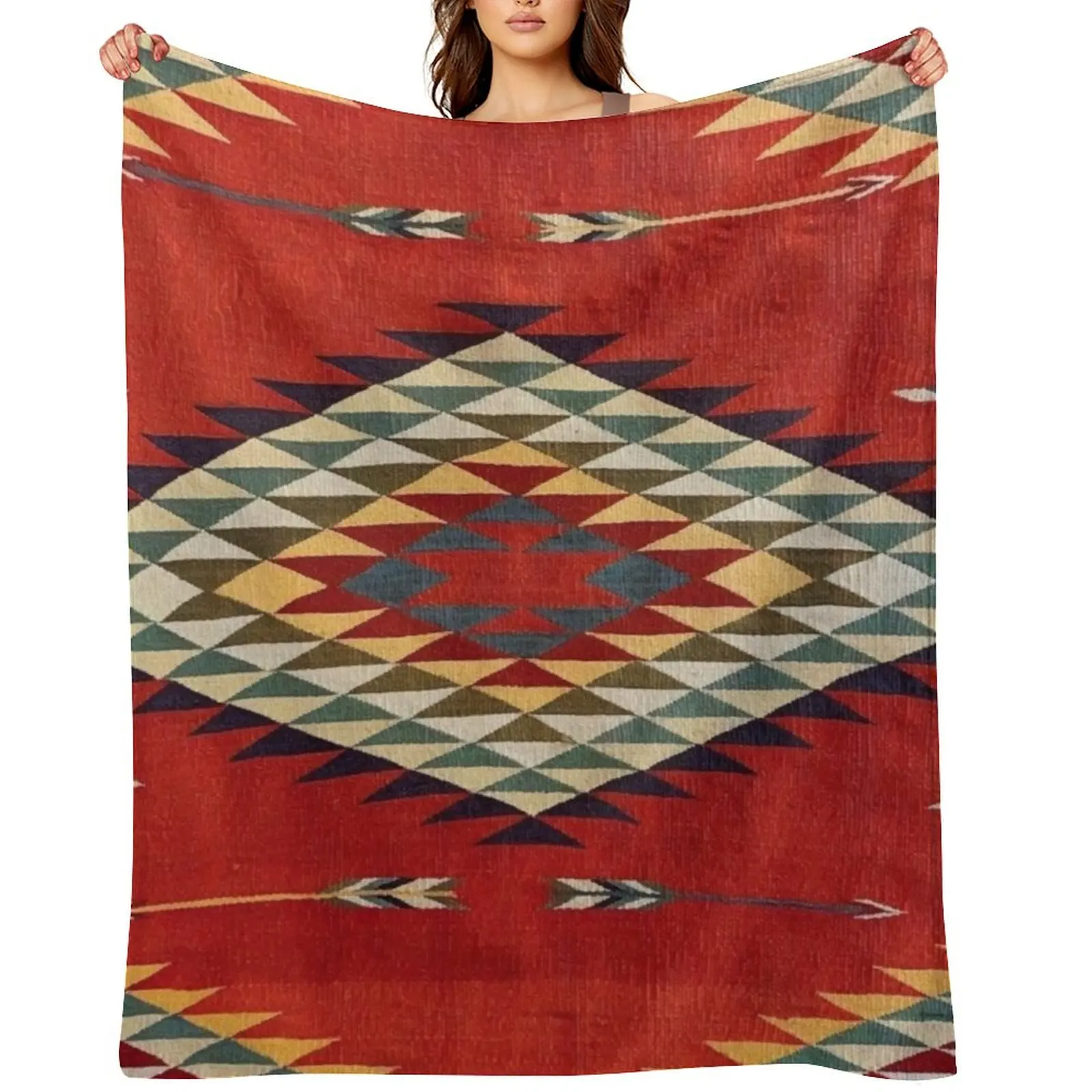 

Tribal Art Print Throw Blanket For Baby Winter beds Sofa Throw Flannel Fabric Blankets