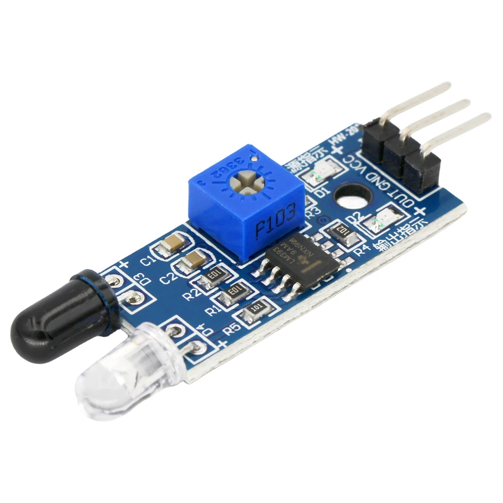 Smart Electronics IR Infrared Obstacle Avoidance Sensor Module for Arduino Smart Car Robot 3 Pin Reflective Photoelectric