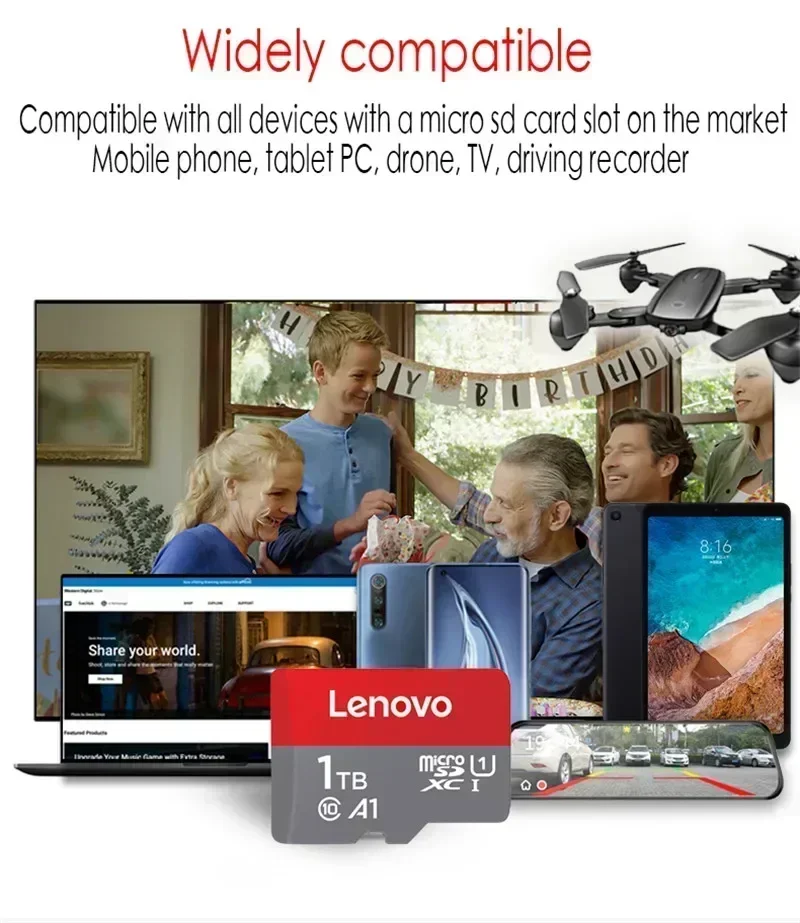 Lenovo-マイクロSDカード,テラバイトGB,256GB,64GB,512GB,128GB,電話,コンピューター,カメラ用