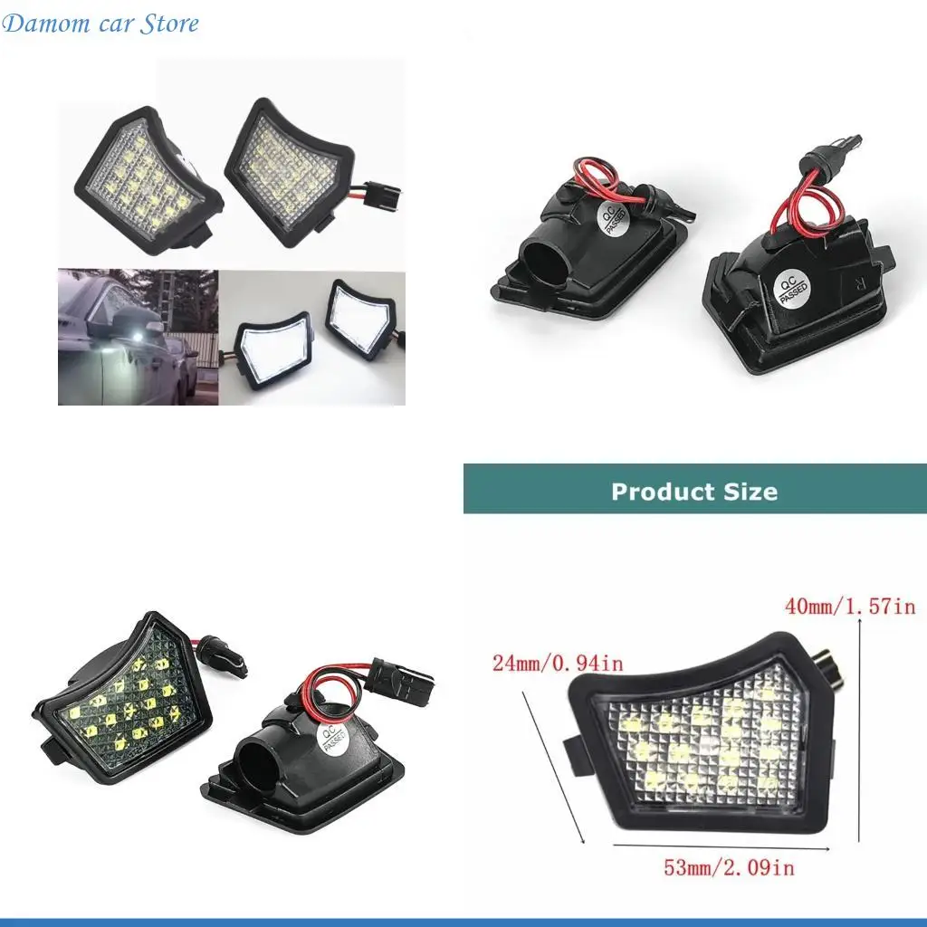 

A2UC Pair Energy Efficient LED Door Step Lights Light Output Upgraded LED Illumination Module Suitable for XC70 MK3 C70 MK2