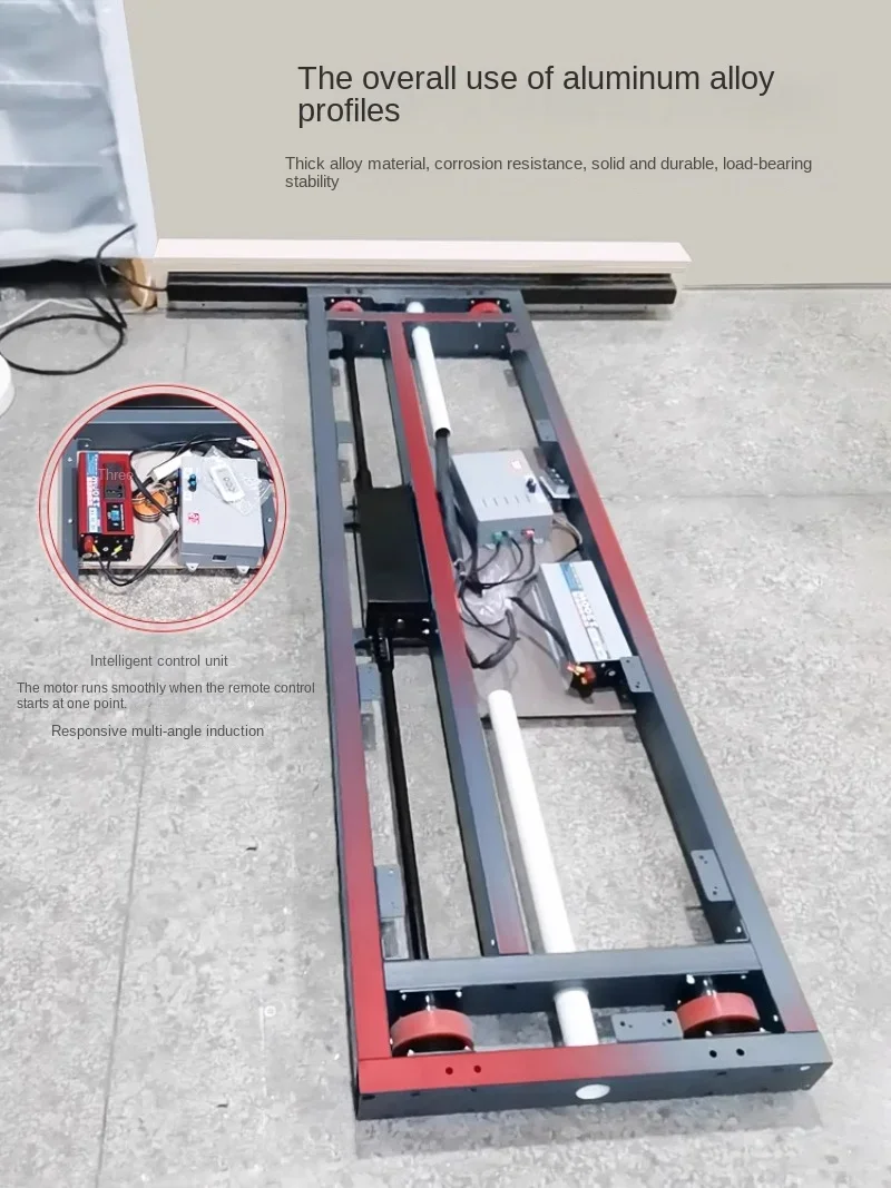 Pista de chasis de gabinete de TV, hardware de riel deslizante de traducción silenciosa