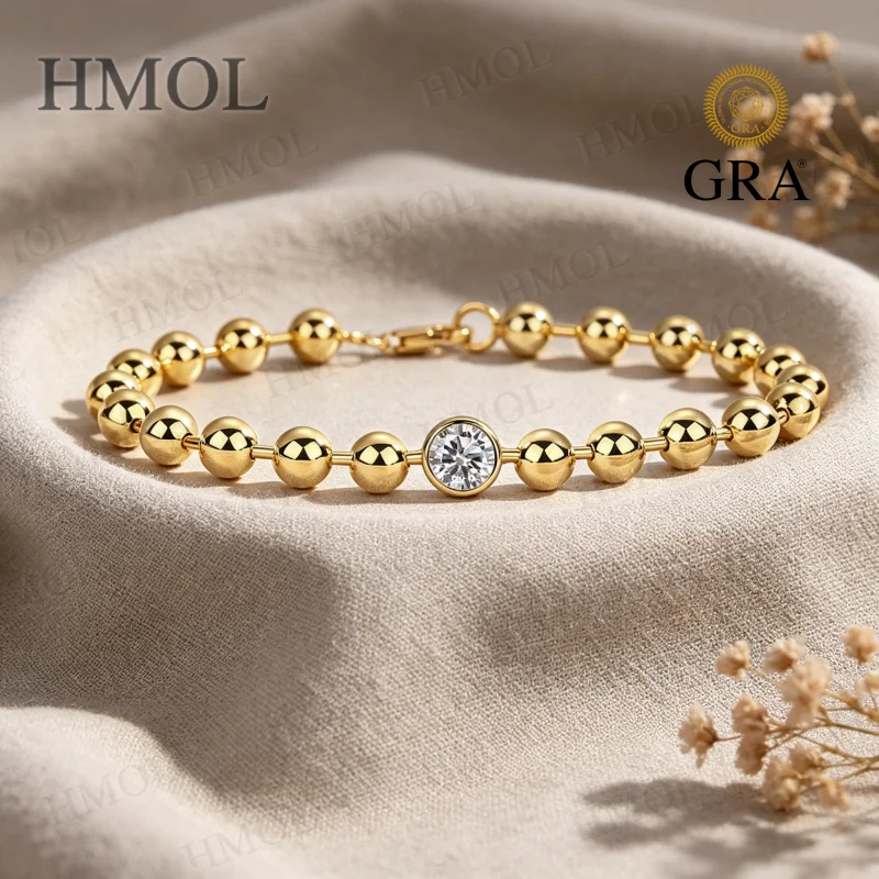Moissanite Bracelet 1ct D Color VVS1 GRA Certified 925 Sterling Silver Factory Direct Ideal Gift Fine Jewelry for Ladies