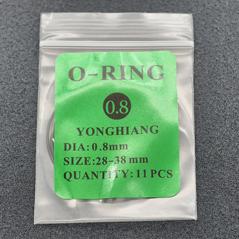 Cassa dell'orologio Anello impermeabile in gomma Guarnizione del coperchio inferiore dell'orologio resistente all'olio Guarnizione di tenuta O-ring Strumenti di riparazione adatti per orologiaio