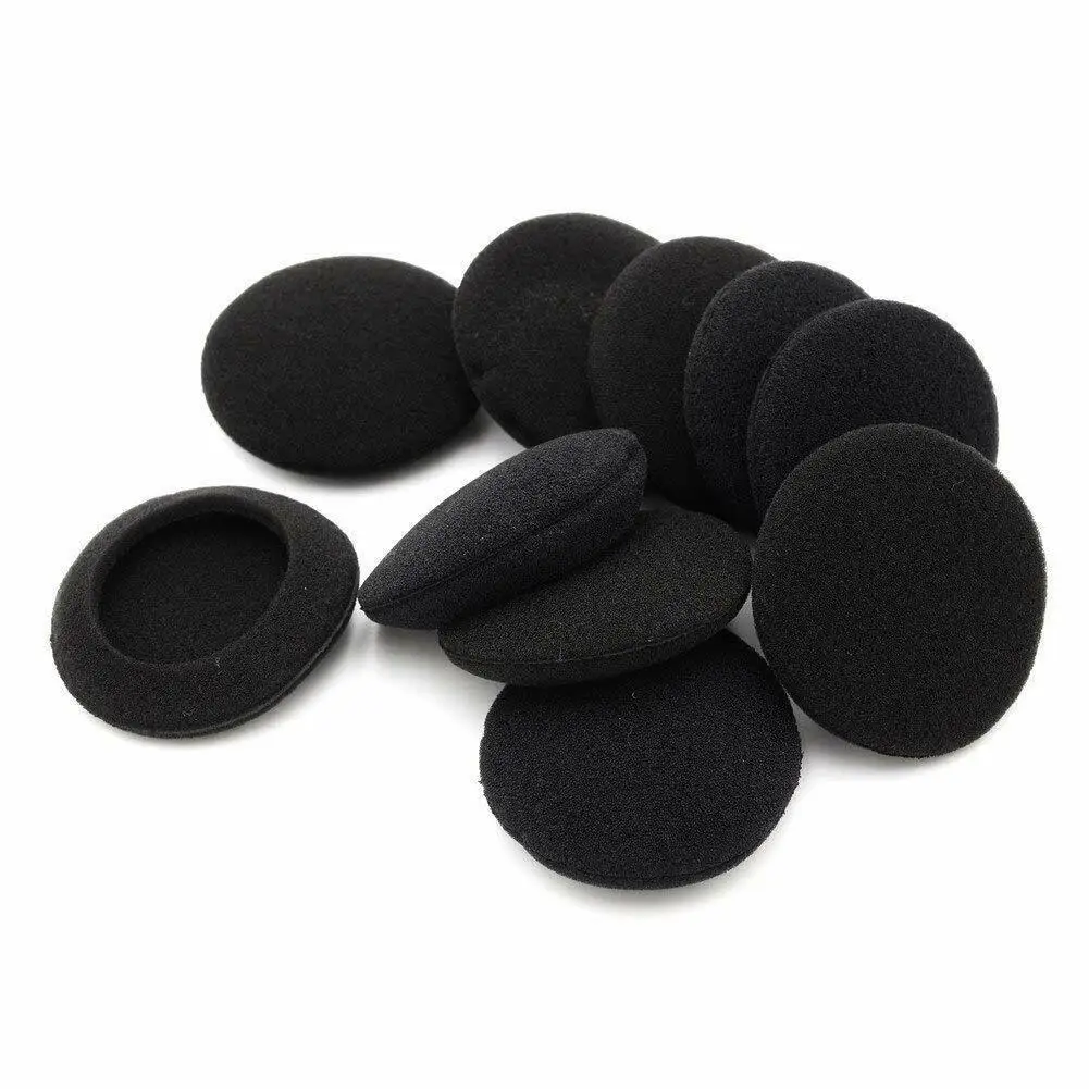 

Sponge Earphone Headset Earbud Covers Cushions Pad Protector black 10 Pcs