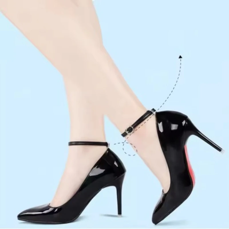 1 Pair Shoelaces Adjustable Shoes Belt PU Leather Ankle Tie Strap Band strap for Locking High Heels Props Shoes Accessories