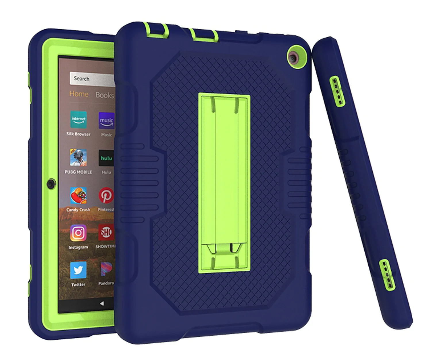 

Suitable for Fire 8 plus e-book kindle 3-in-1 tablet case HD8 contrasting color