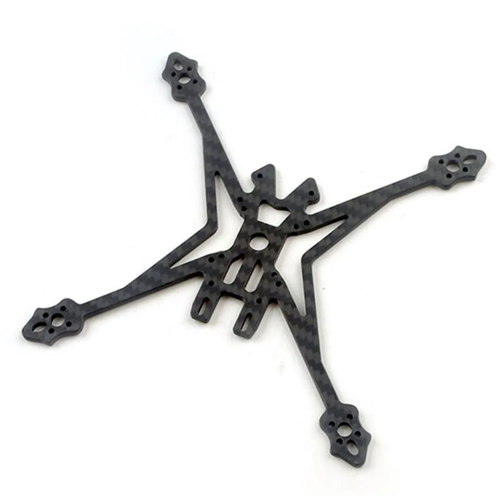 Happymodel Crux35 pieza de repuesto 150mm distancia entre ejes fibra de carbono 3mm de espesor placa inferior AIO reemplazar brazo para RC Dron de carreras con visión en primera persona