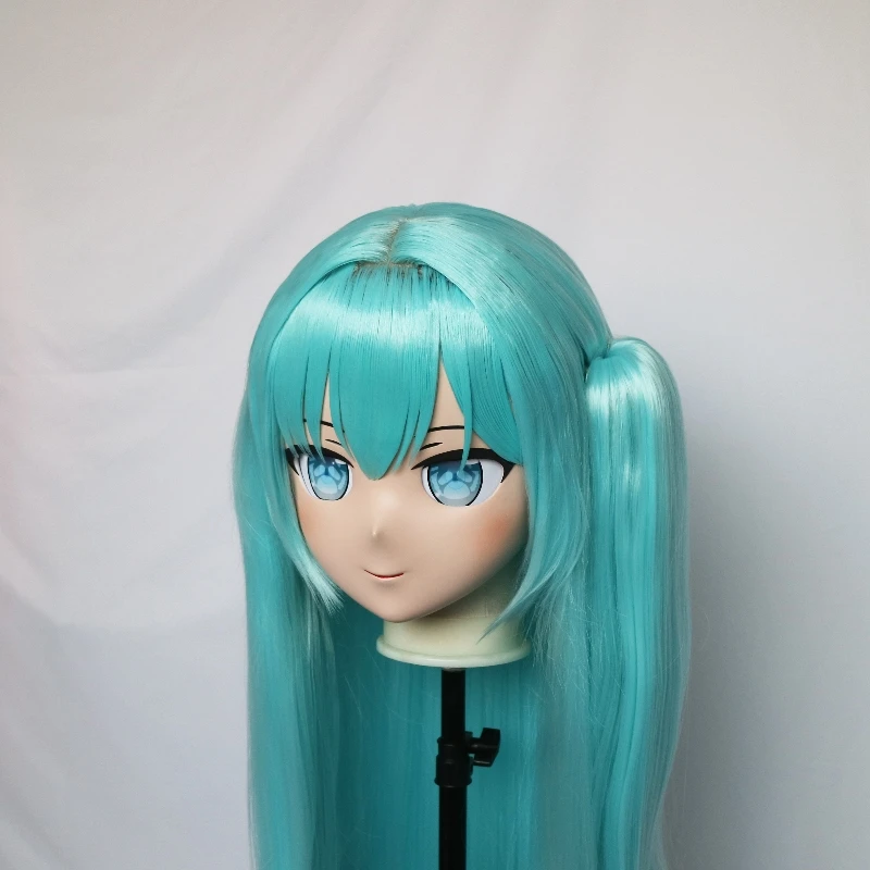 Maschera per la testa personalizzata fatta a mano con guscio posteriore Crossdressing Silicone Anime Re:Dive Princess Connection Maschera cosplay Kigurumi